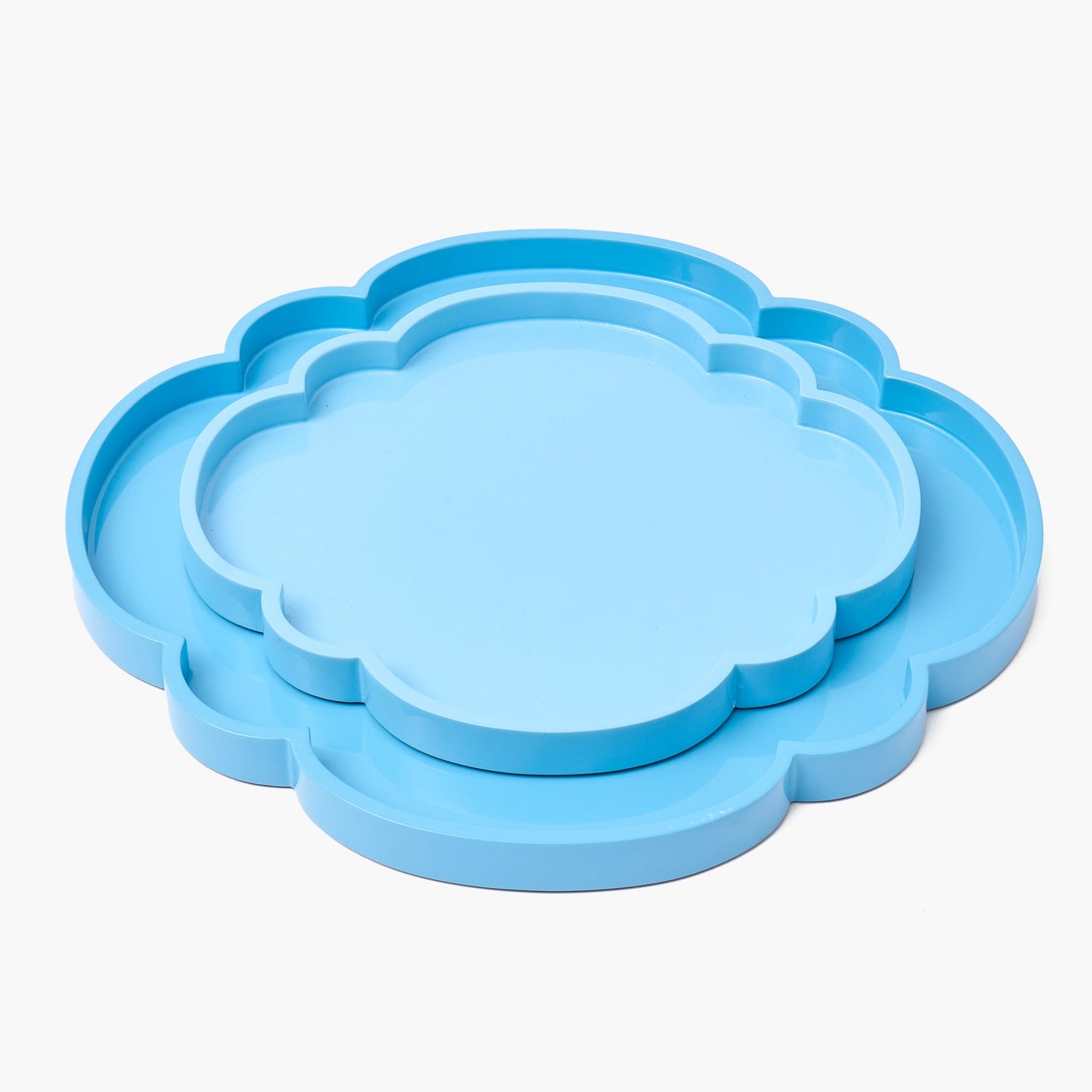Small Blue Lacquer Cloud Tray