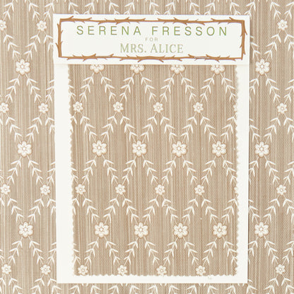 Putty Theodora Trellis Fabric