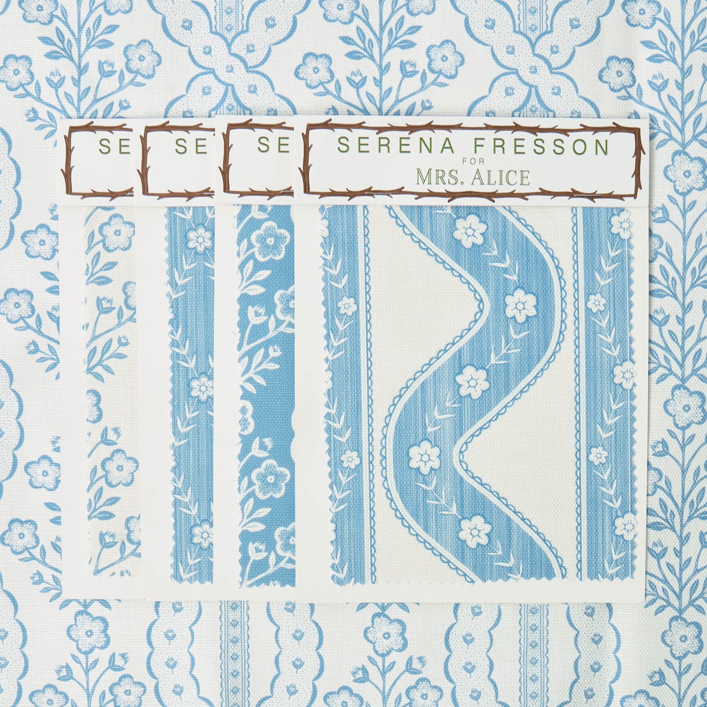 Blue Theodora Fabric