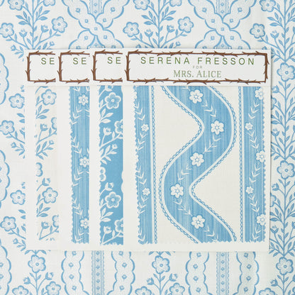 Blue Theodora Fabric