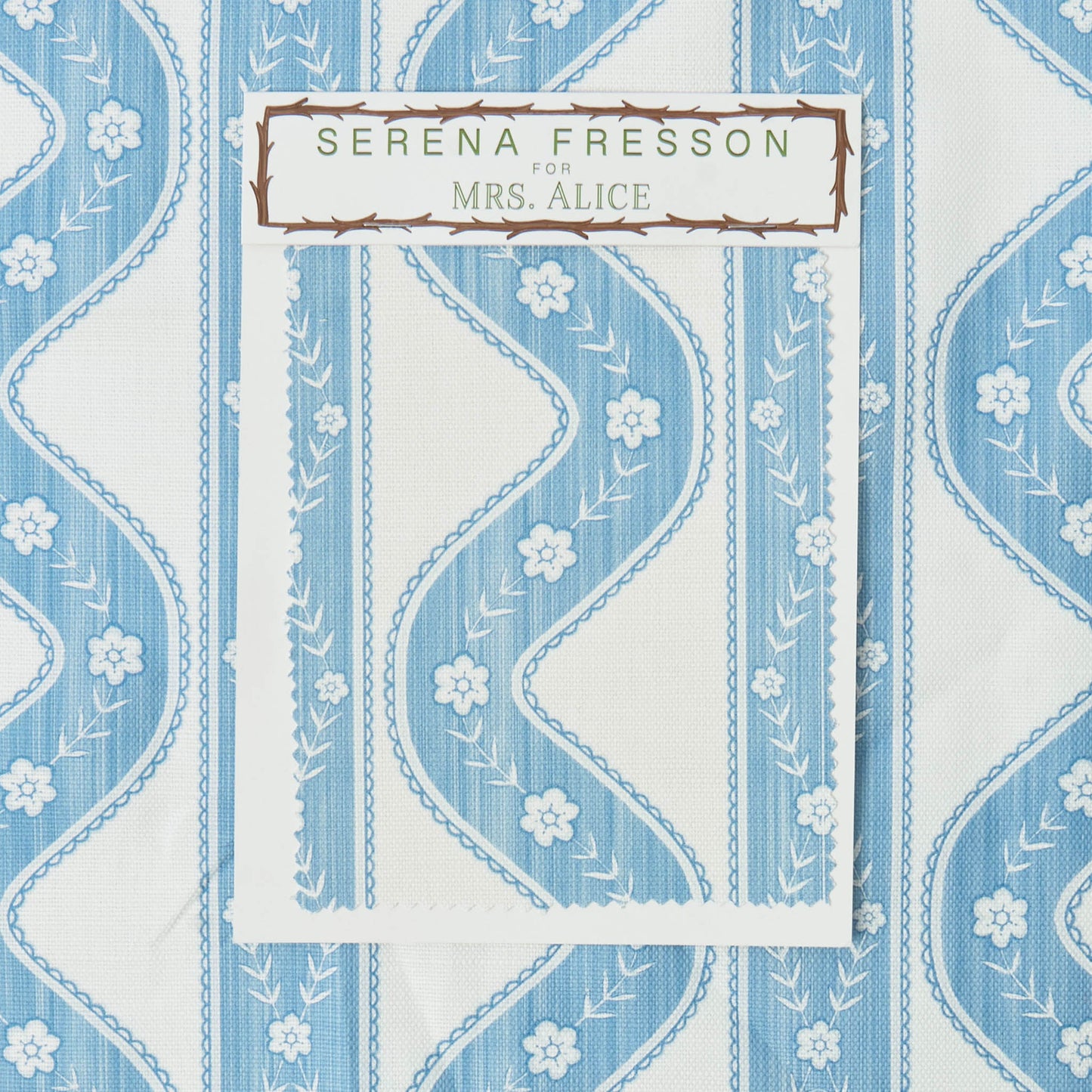 Blue Theodora Fabric