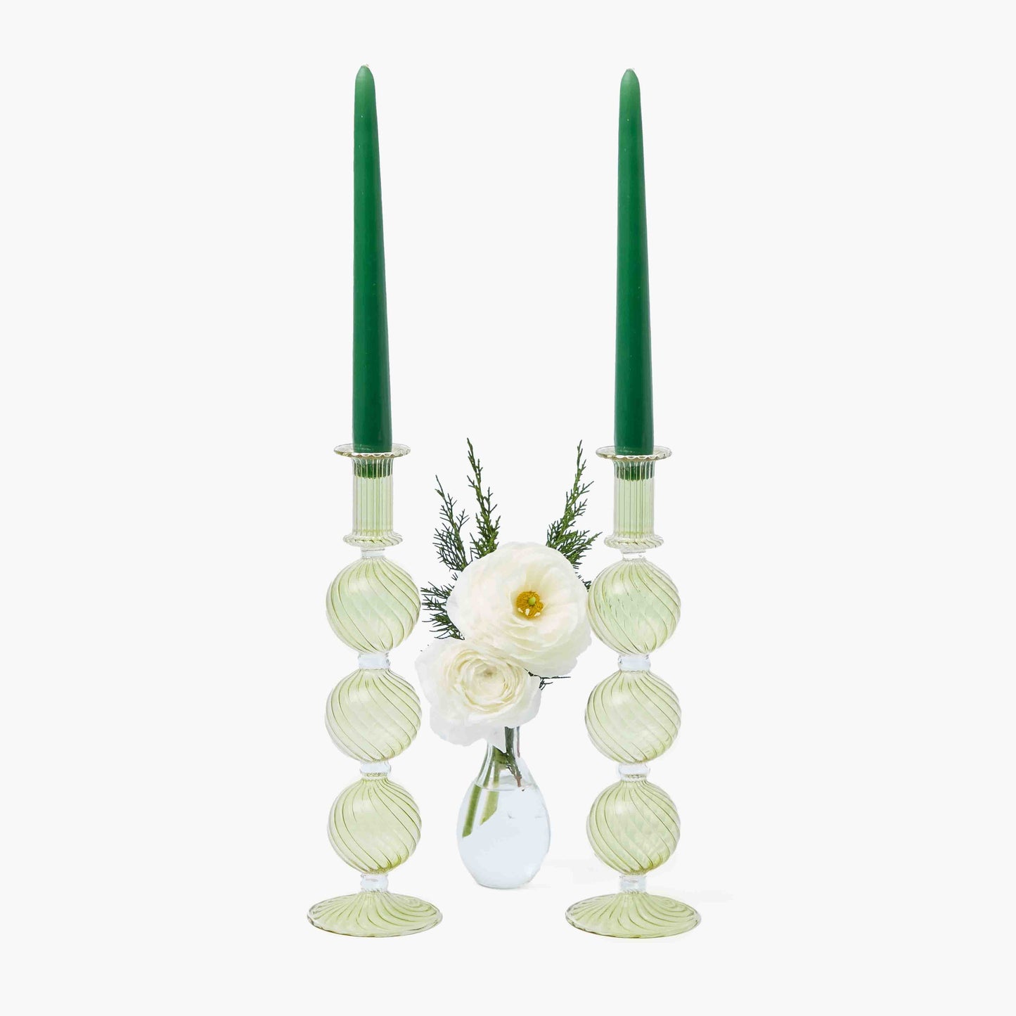 Olive Camille Candle Holders (Pair)