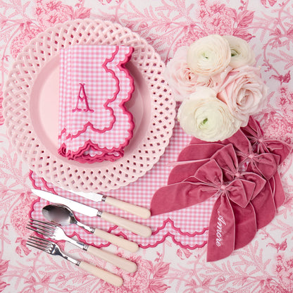 Pink Charlotte Gingham Placemats (Set of 4)