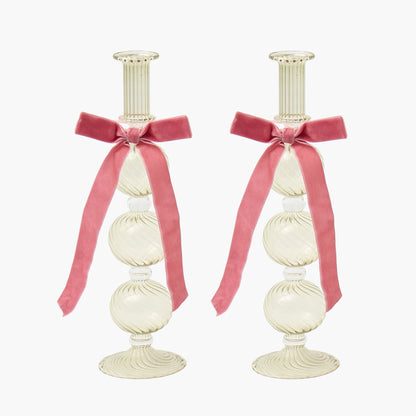 Olive Camille Candle Holders (Pair)