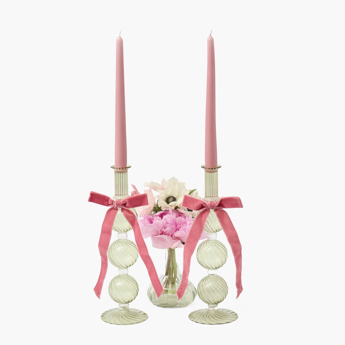 Olive Camille Candle Holders (Pair)