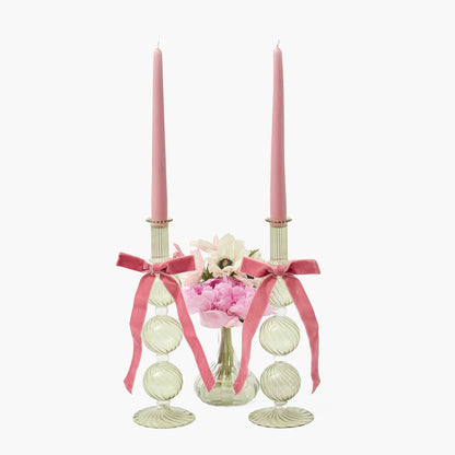 Olive Camille Candle Holders (Pair)