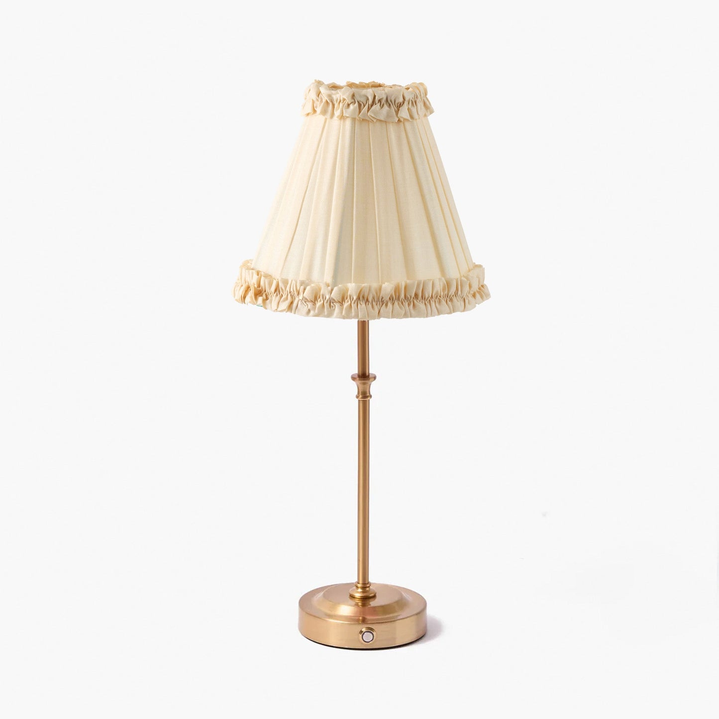 Cream Frilled Silk Lampshade (18cm)